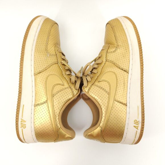 Nike Air Force 1 Gold Low Shoes Men Size 11.5 1992 Dream Team Sneakers - Picture 7 of 9